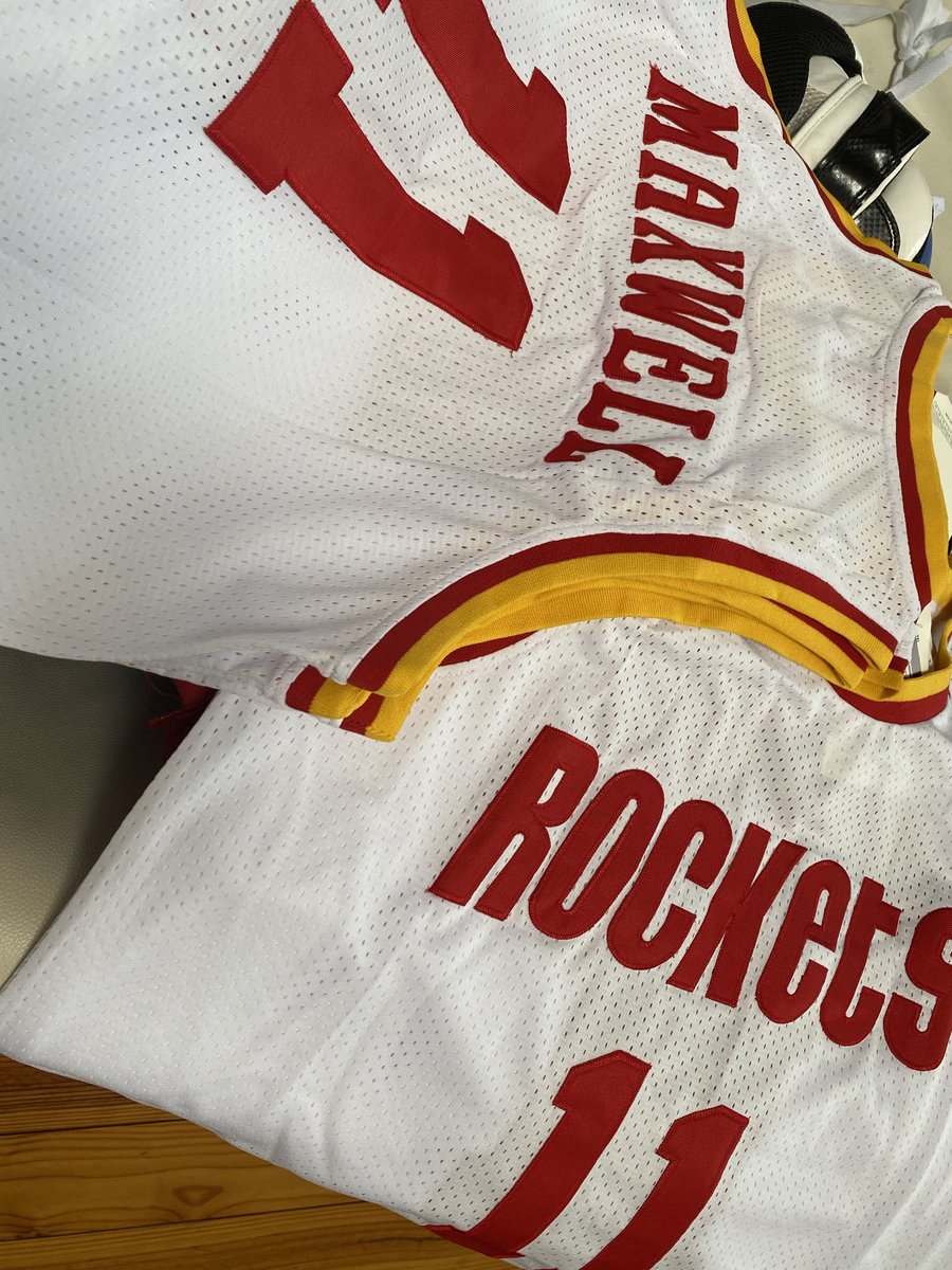 VernonMaxwell11's tweet photo. For a limited time only get your throwback Mad Max jerseys.  You can preorder autographed jerseys by emailing me VernonMadMax@gmail.com. Available in red or white. For my Utah fans that are looking to get one for their girlfriends/livestock I’m sorry but sizes only go up to 2XL https://t.co/waaCinsfbs