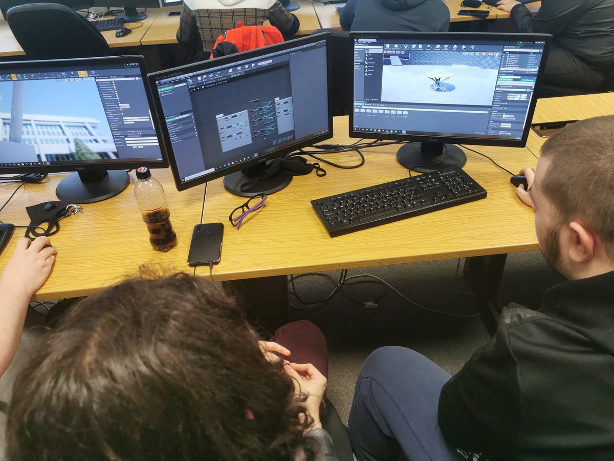 GIcompandgames's tweet photo. Our Year 2 Games Design learners are hard at work making their games. Who will win?? #EduArtsFest #LoveOurColleges @Deb_Gray_1 @adam_phillips4 @AoC_info https://t.co/OOi4lJaY46