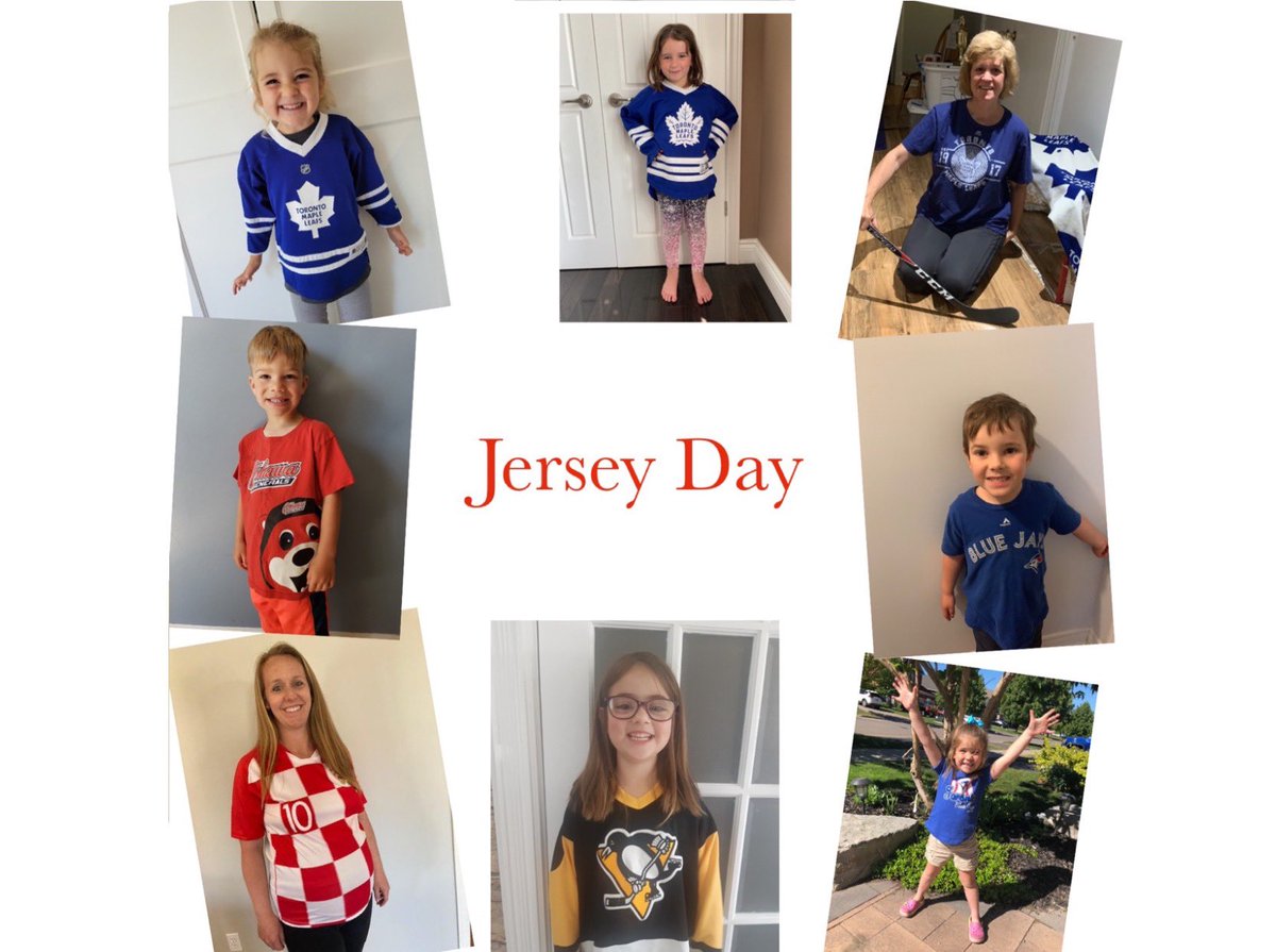 MotherTeresaCES's tweet image. Kindergarten had fun on spirit day yesterday wearing their favourite sports jerseys #stmtcourtice #spiritday