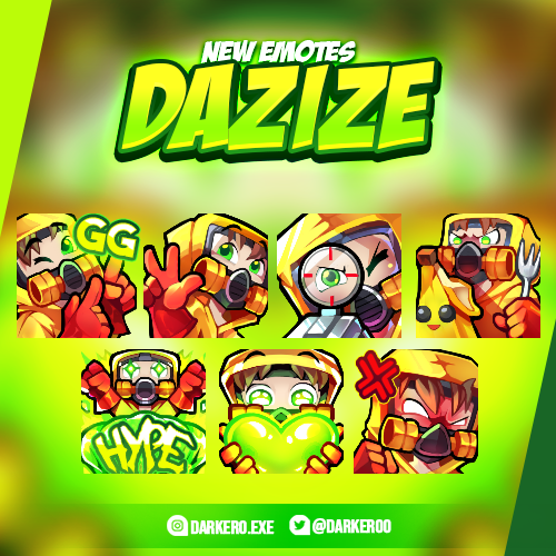 Sick emotes made for 🟢 <a href="/dazize21/">Dazize</a> 💚
➡ twitch.tv/dazize

#TwitchEmoteArtist #emote #emoteartist #commissionsopen #digitalart #freelance
