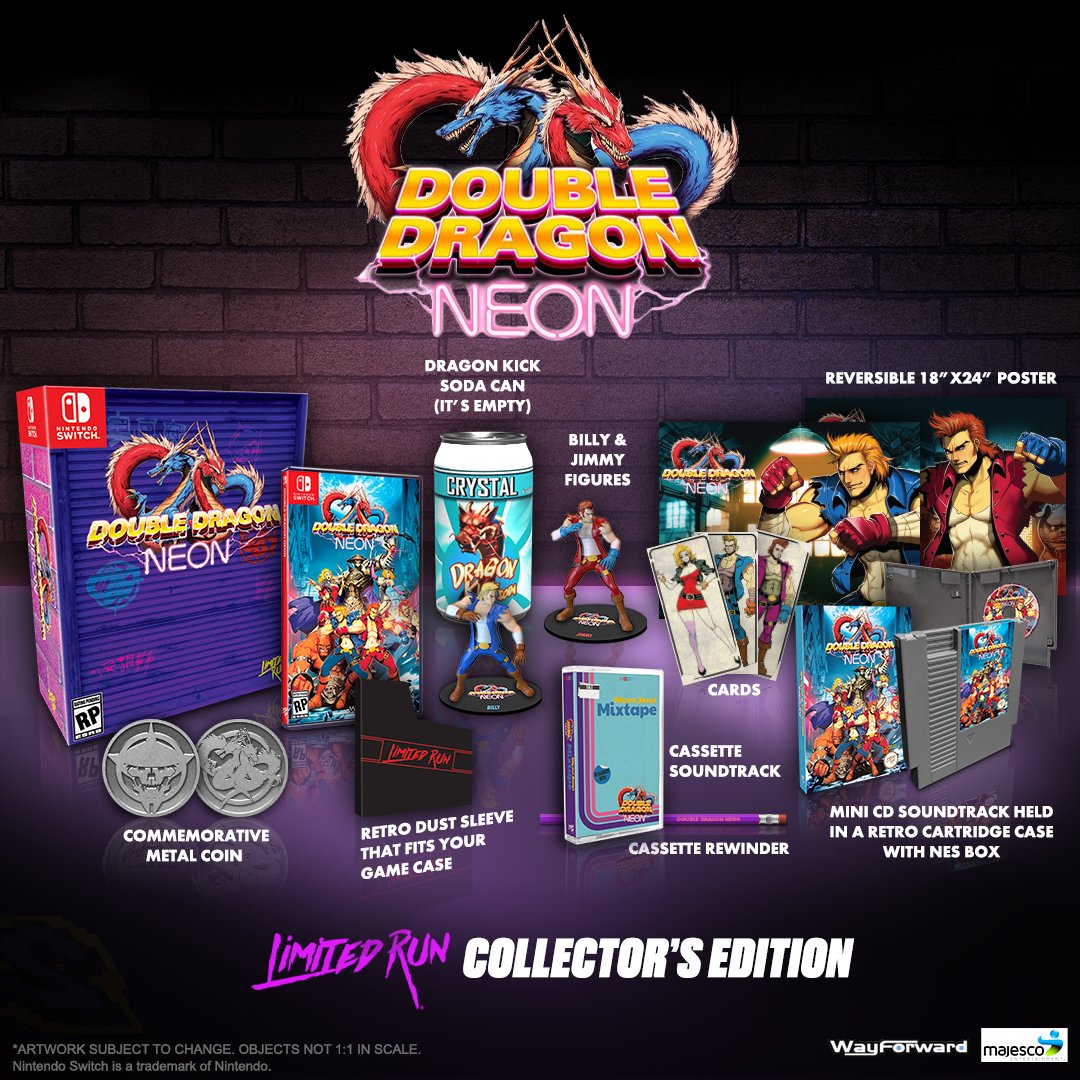 Limited Run Games on X: Finally, Double Dragon Neon will be