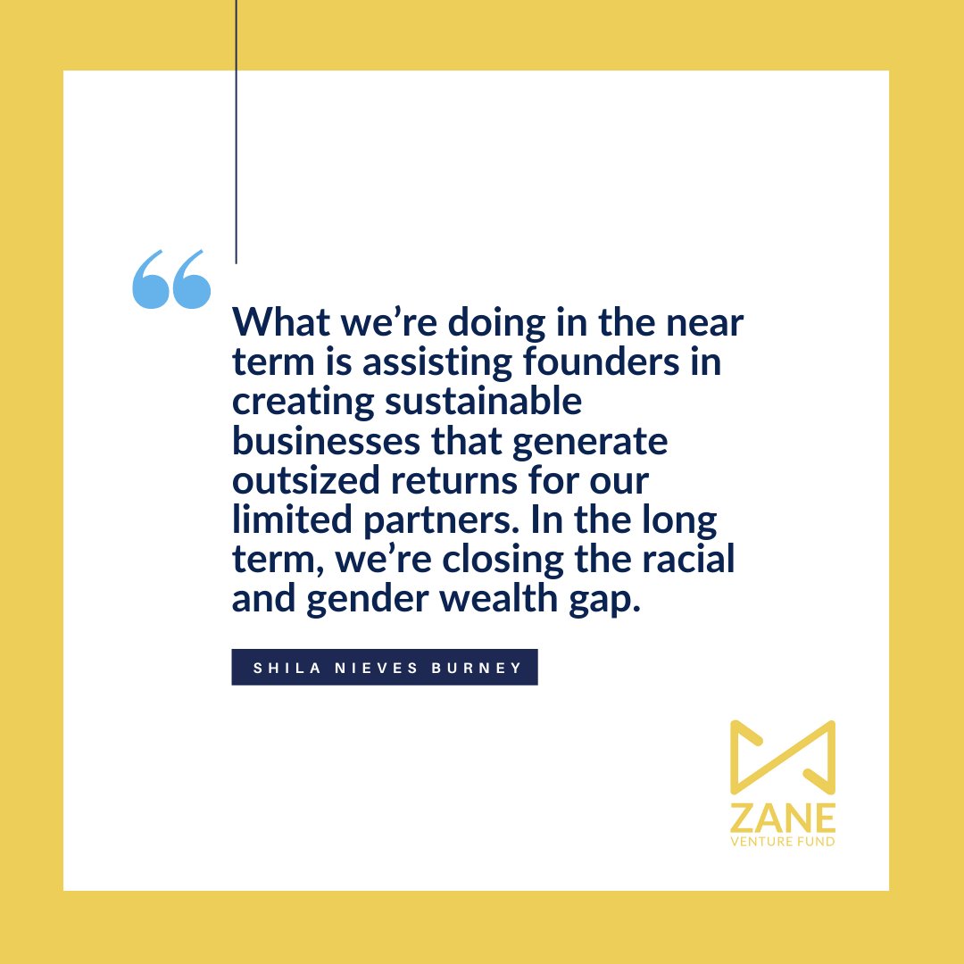 zaneventurefund's tweet photo. What are you doing to close the gender and racial wealth gap? Zane Venture Fund invests in the untapped and outperforming. Diverse founding teams generate 30% higher returns to investors. Diversity is our superpower!
#DiversityinVC
#superpower
#Closingthegap https://t.co/nnM2bwPX8w