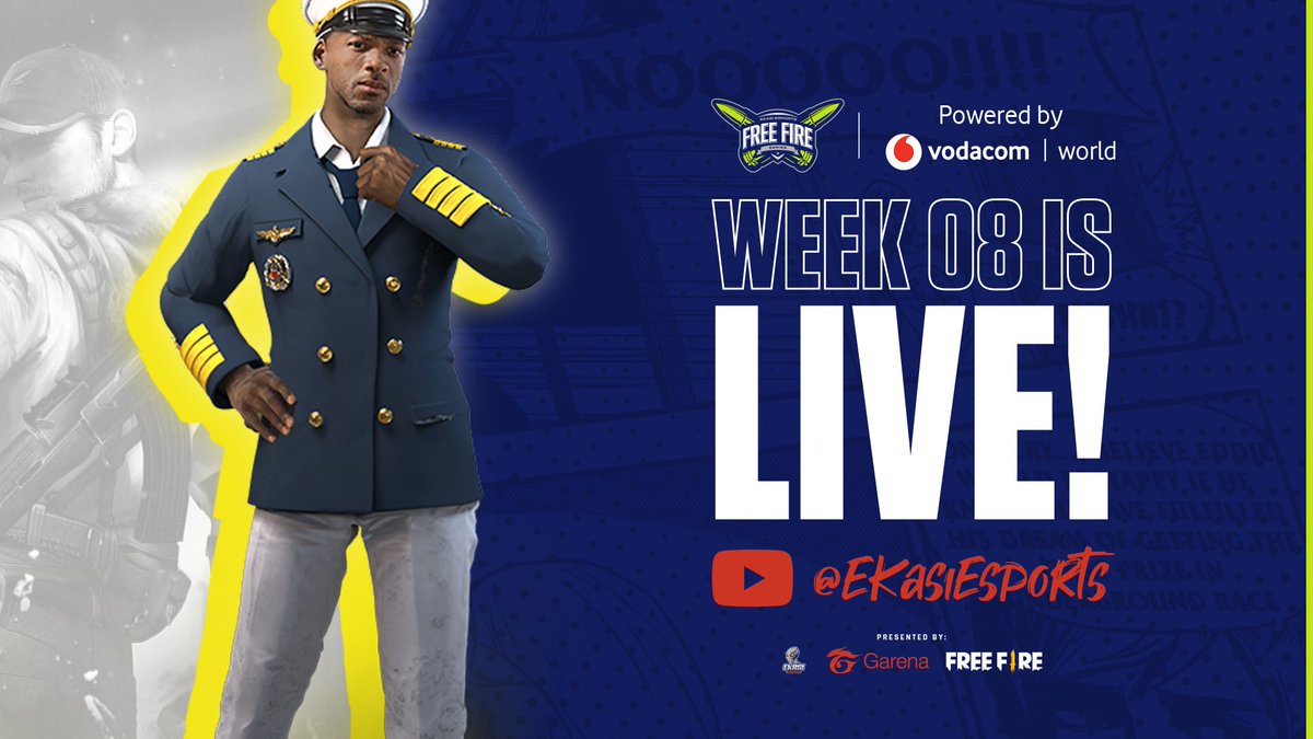 EkasiEsports's tweet photo. Week 8 of the Ekasi Esports #FreeFire Series Powered by #VodacomWorld is LIVE!

Catch the action on our YouTube channel:
https://t.co/qIPnqnmMI4

@fire_ssa  #booyah #FreeFireSSA https://t.co/ny2Yzl1Hcl