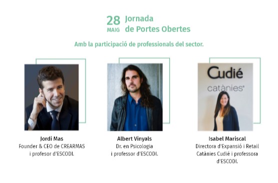 ESCODIretail's tweet photo. 🔴Si ha arribat el moment de decidir el teu futur universitari, volem que coneguis #Escodi
🎓 Jornada de Portes Obertes amb Albert Vinyals (@Psicocreatiu ) @jorgemas_RETAIL #IsabelMariscal
🗓️  Avui 28 de maig
✏️  https://t.co/7riyF1fDha 
https://t.co/1s4fT66KDb https://t.co/Jwb6n3fxZv