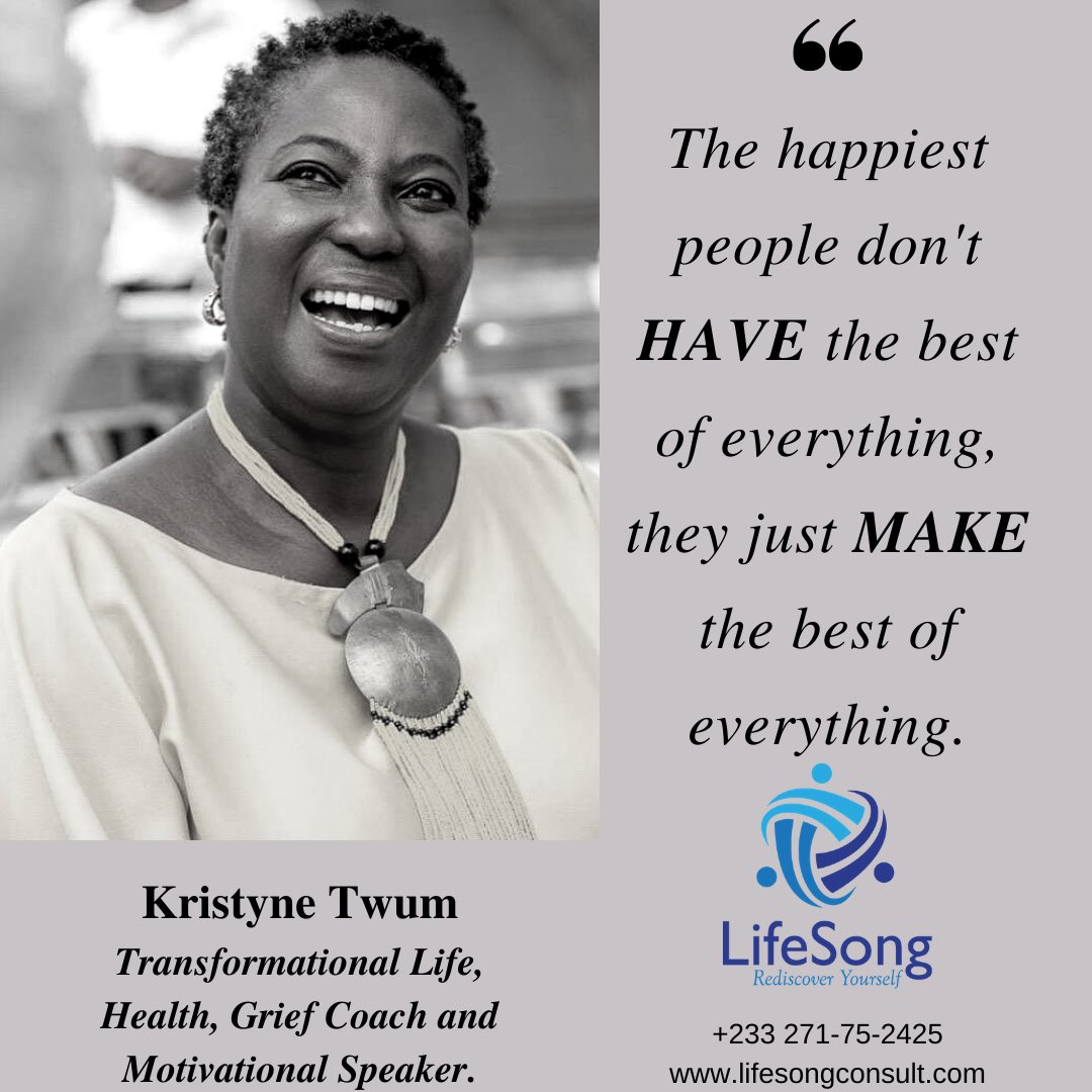 KristyneTwum's tweet photo. Every situation that happens in your life teaches you something. Look out for those lessons and make the best out of everything!
#lifelessons
#lifecoach
#lifesongconsult https://t.co/6uUcQyJeHz