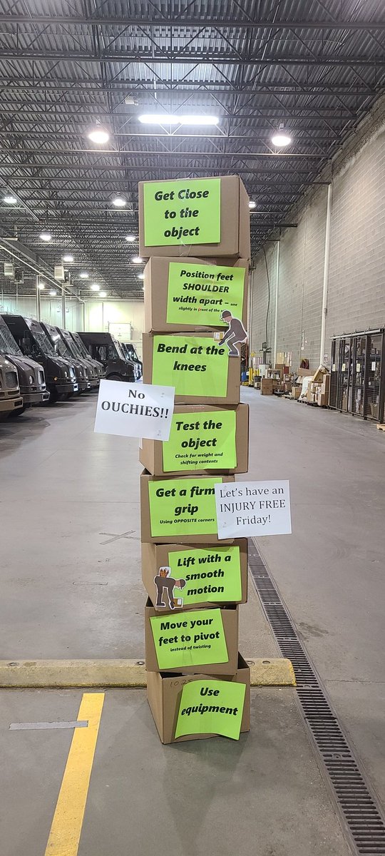 We are driving our safety and injury message home with our 8 key tower because we are #SAFETYDRIVEN