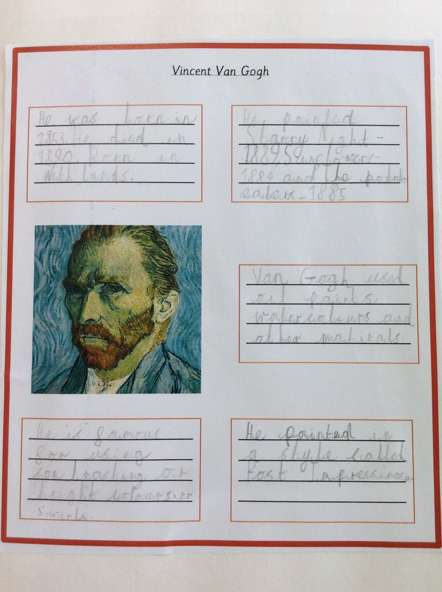 Timbertreey3's tweet image. A fantastic week of art for Year 3 looking at Vincent van Gogh.  The children have worked incredibly hard to emulate the artist’s style with great results. Super job everyone! 🖼 👩‍🎨 🎨