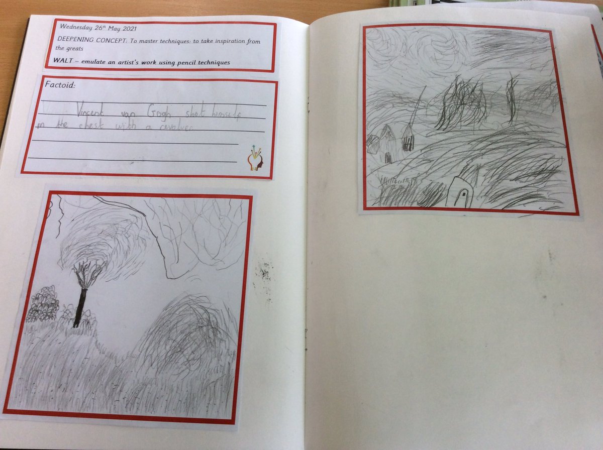Timbertreey3's tweet image. A fantastic week of art for Year 3 looking at Vincent van Gogh.  The children have worked incredibly hard to emulate the artist’s style with great results. Super job everyone! 🖼 👩‍🎨 🎨