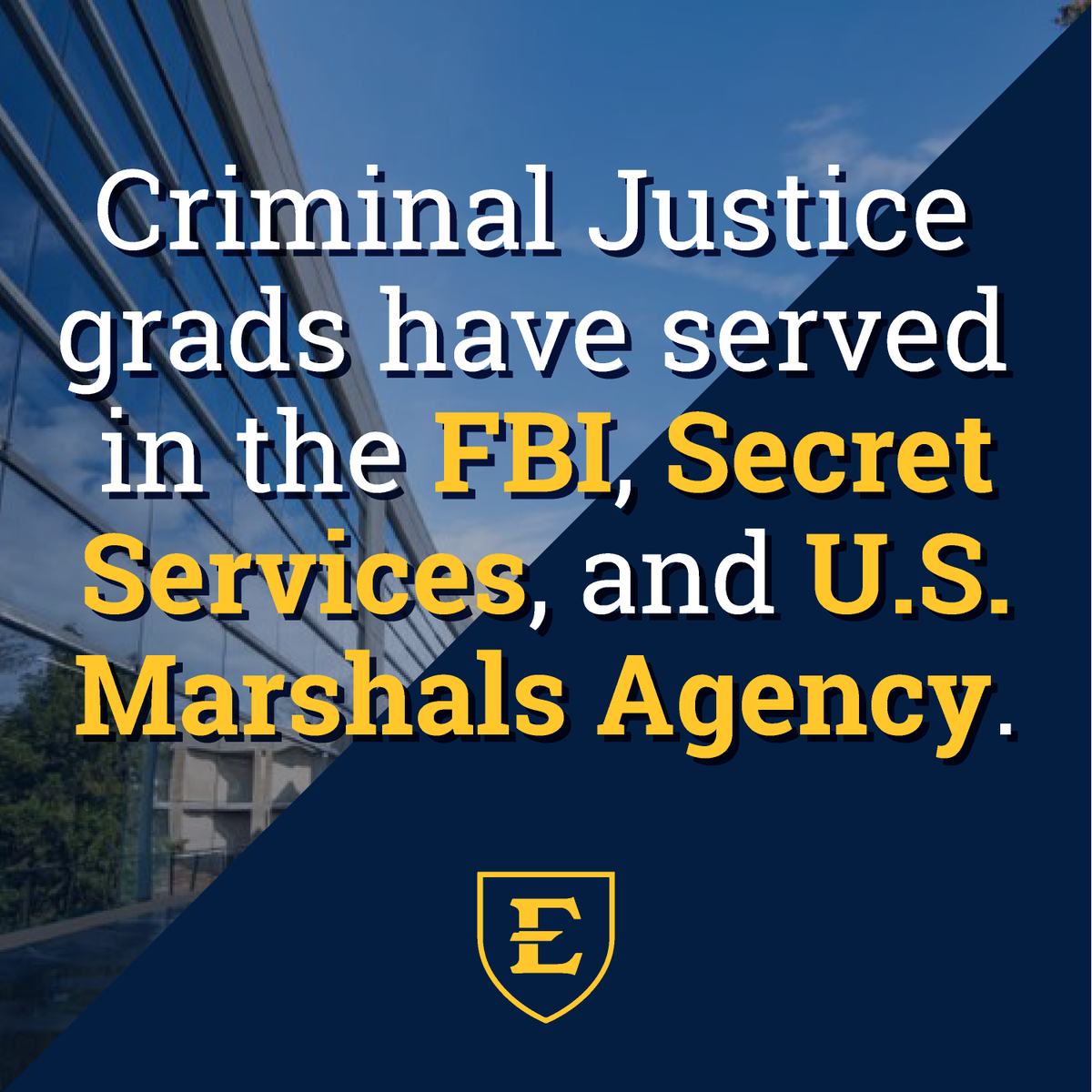 Ever thought about pursuing a career in criminal justice? At ETSU, our criminal justice graduates go on to obtain jobs at some of the top federal agencies in the nation. Learn more at etsu.edu/cas/cj/
.
#etsu #fbi #criminaljustice #college #careergoals #cia #justice