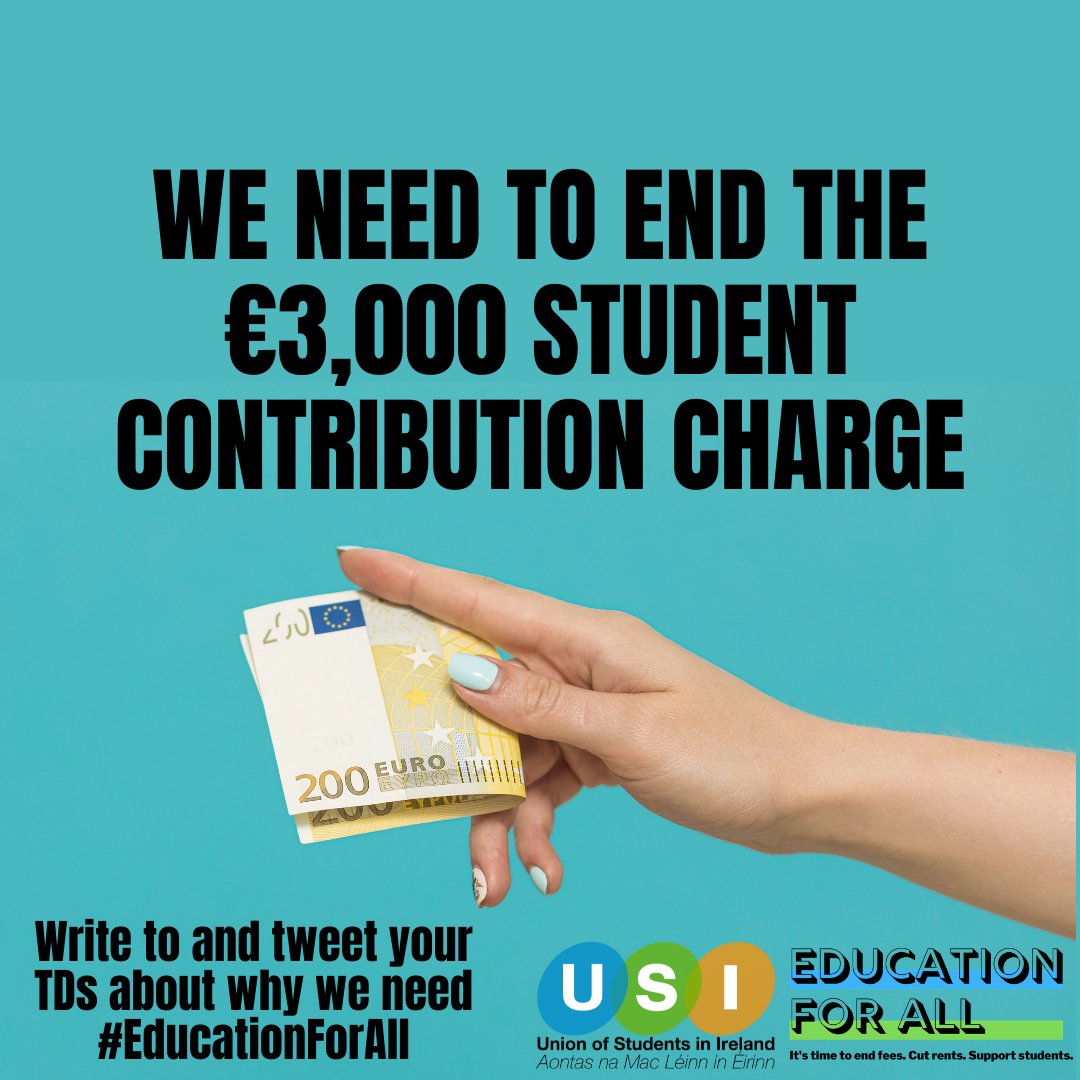 amle_ie's tweet photo. At €3⃣,0⃣0⃣0⃣ students in 🇮🇪 pay the highest fees in the EU

HIGHER than France €1⃣7⃣0⃣

HIGHER than Spain €7⃣5⃣0⃣

HIGHER than Germany €0⃣

Tweet your TDs telling them we need a publicly funded system, not a student funded system

We need #EducationForAll #OideachasDoChách https://t.co/nQFYFBiGFd