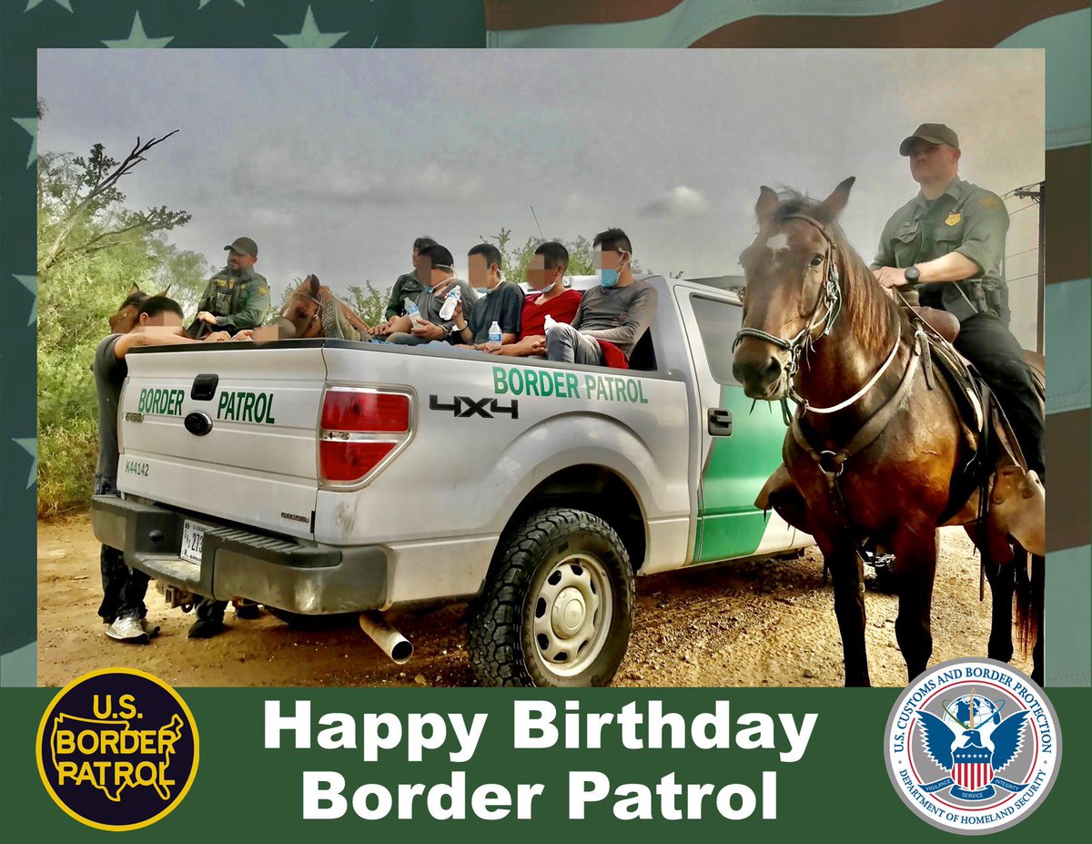 DFOBaltimore's tweet photo. Wishing a Happy Birthday to our #BorderPatrol brothers and sisters! Thank you for your dedication, sacrifices and helping #KeepingAmericaSafe. #CBPStrong https://t.co/fxfmI6BGZP