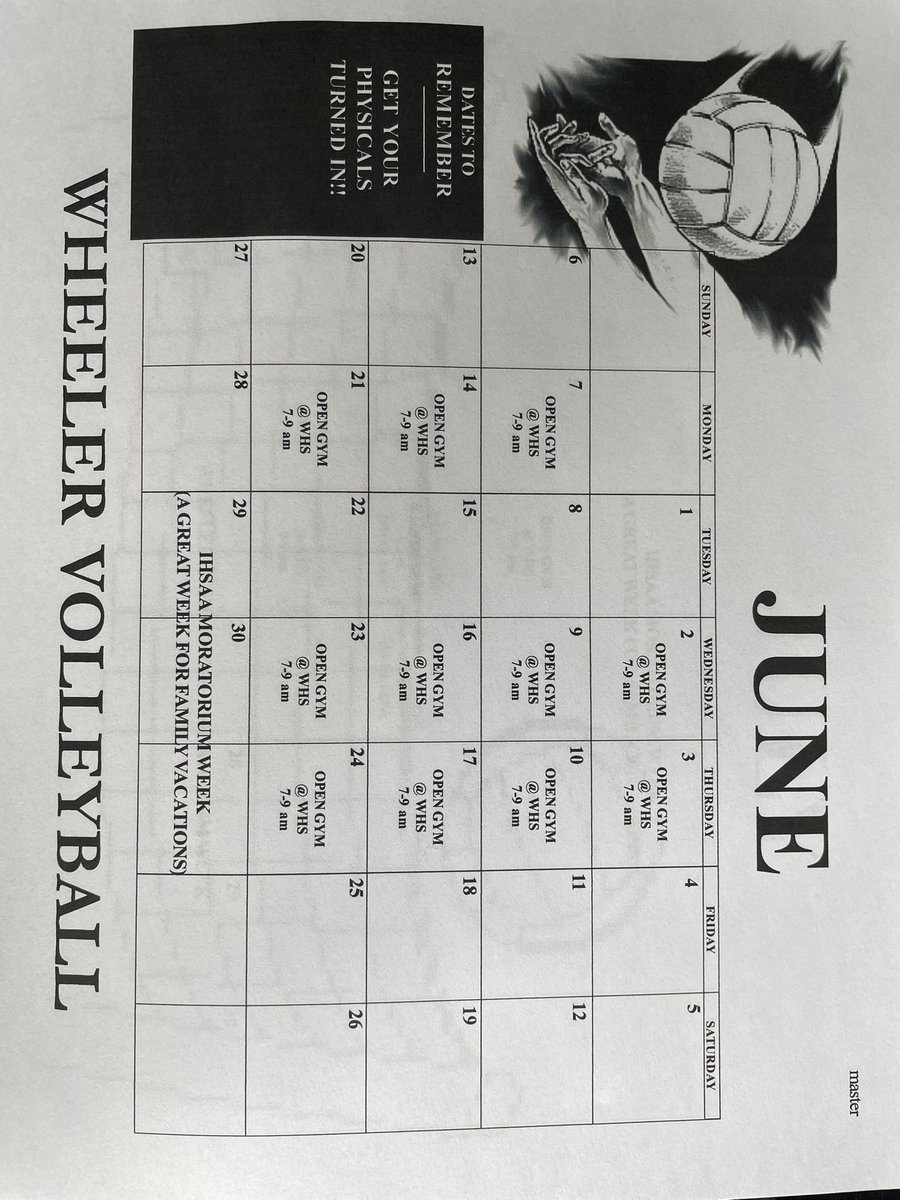 WHSBearcatVB's tweet photo. June and July Volleyball Open Gym Schedules for any incoming freshmen-senior interested in trying out for Volleyball. These open gyms are not mandatory but will be very beneficial to your improvement! Contact Coach TR with any questions. https://t.co/MjODIyPhYk