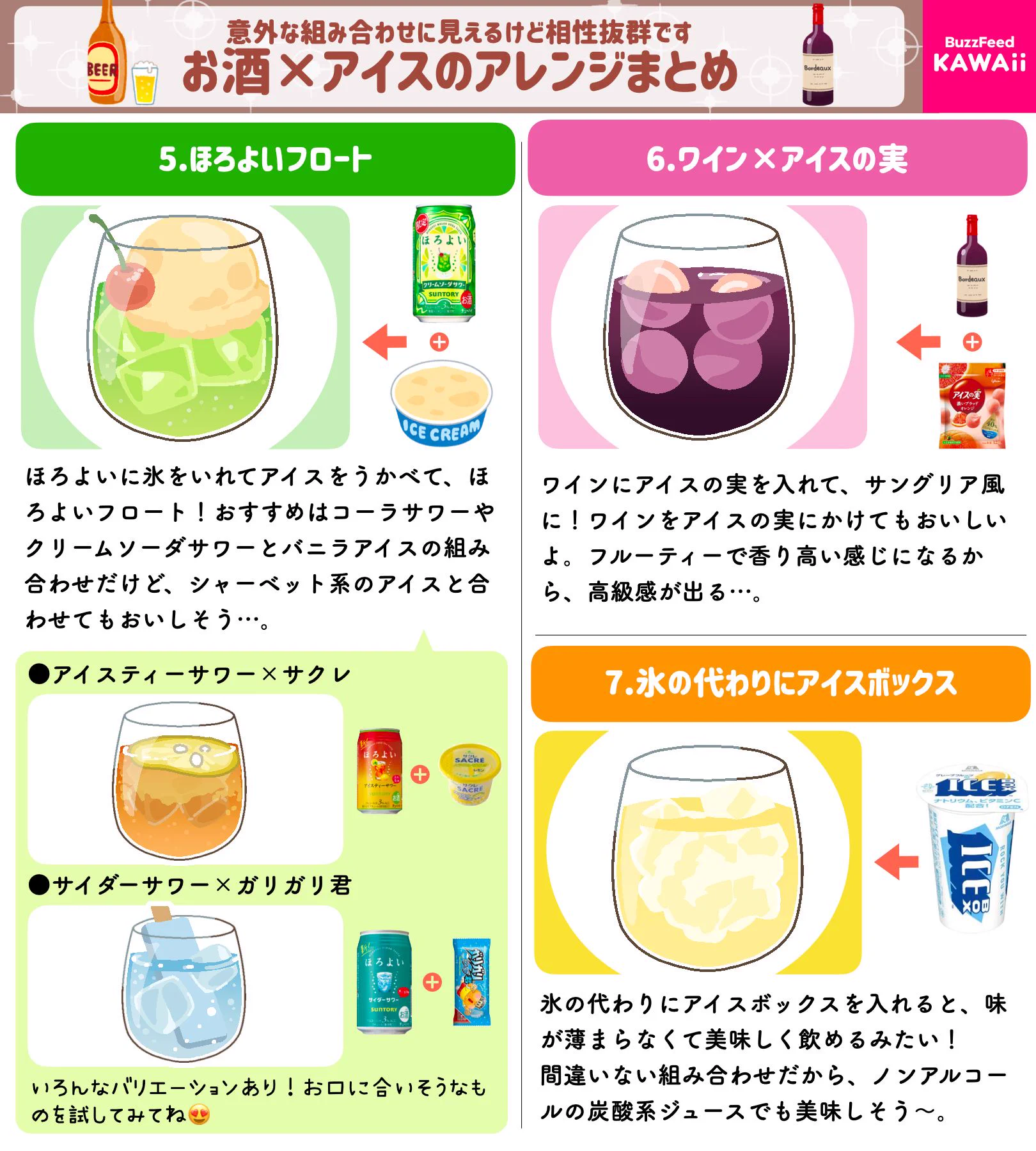 家で試してみたくなる？「アイス×お酒の組み合わせ」まとめ！