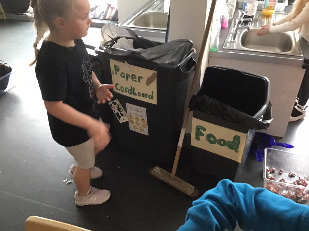 westheathprim's tweet photo. EYFS have been learning about looking after our planet this week. We have decided that we need to be more environmentally friendly in school and so have set up our own recycling station. #whpsclass2 #westheathclass1 https://t.co/u5ogSB8iSJ