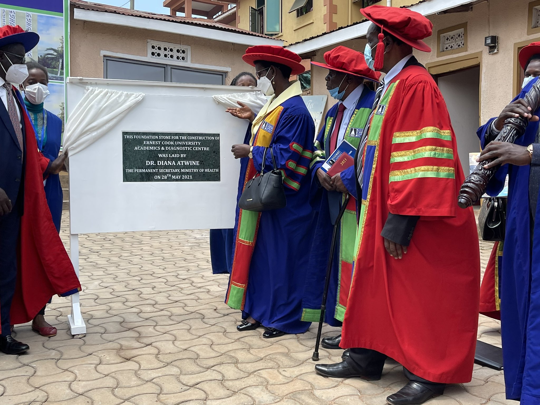 Dr Diana Atwine Presiding Over The 5th Graduation Ceremony For Ernest Cook Ultrasound Research And And Education Institute I Congratulate Ecurei For Their Key Role In Training Human Resources For