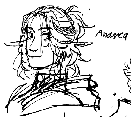 have them in a bit better rez!
btw making hairstyles with your mate's feathers is Asta's family/regional tradition! ever since Andrea became her partner she began to wear Asta's feathers as well (she cried when Andrea did this for the first time but will never admit to it)+