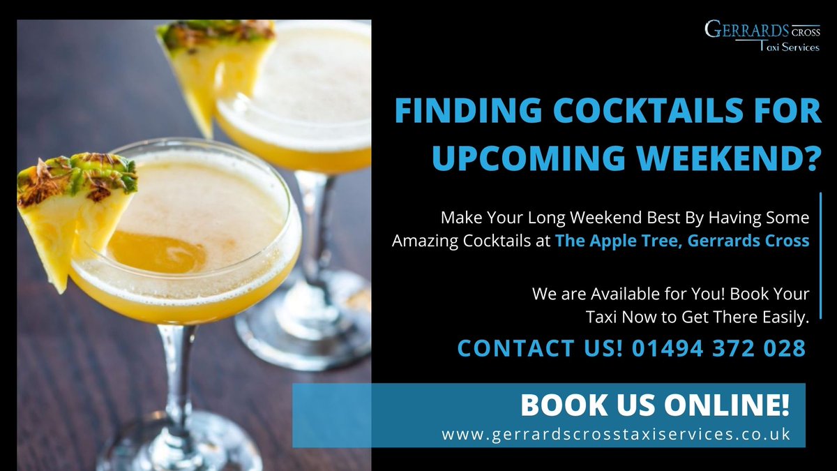 CrossGerrards's tweet image. Make Your Long Weekend Best By Having Some Amazing Cocktails at The Apple Tree! We are Available for You! 

Ph: 01494 372 028
W: gerrardscrosstaxiservices.co.uk

#thethreeoaks #ethropehotel #TheAppleTree #wildwood #longweekendvibes #LongWeekend #gerrardscrosstaxis