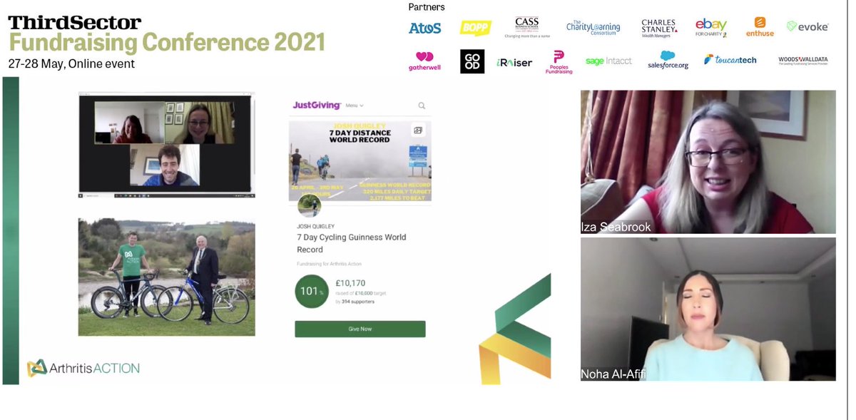 roundaboutdrama's tweet photo. Iza Seabrook and Noha Afifi from @Arthritis_ACTN discussed their supporter led fundraising at #FRConference2021 which reminded us of our participation in the 2.6 challenge last year
https://t.co/E5mnAx7kp2
#FRConference2021 https://t.co/8SSpqyopBM