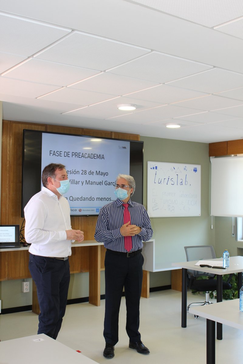 TurislabG's tweet photo. Que pouco queda! Última fin de semana completa de actividade na Pre-Academia de Turislab. O vindeiro venres 4 de xuño estaremos a estas horas a vivir o #DemoDay clasificatorio.

Hoxe turno para o director e o director adxunto. Mañán, máis formación! #AcelerandoDesdeOCoñecemento https://t.co/maIvMJpz6V