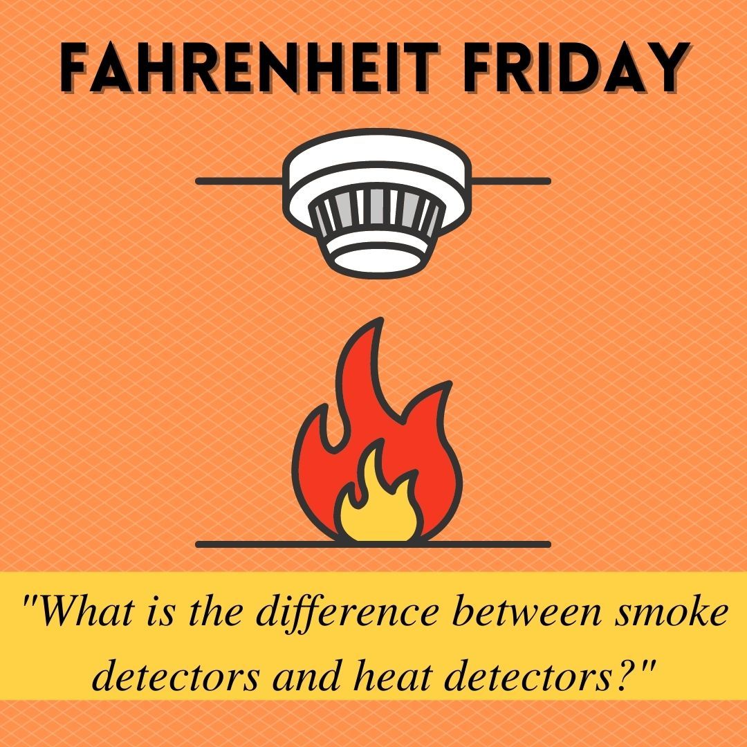 CSSAlarms's tweet image. Smoke detectors and heat detectors are both used to detect fires but the difference is how they activate. Smokes activate when they detect smoke and heat sensors activate when they detect high or fast rising temperatures. All of CSS Alarms's smokes have heat sensors built in.