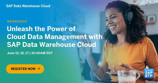 glenleslie's tweet photo. Join our webinar on June 15th to learn how to get the best of both worlds with SAP BW/4HANA Integration in SAP Data Warehouse Cloud. https://t.co/2fkkrBey3b https://t.co/oMtV3b60hN