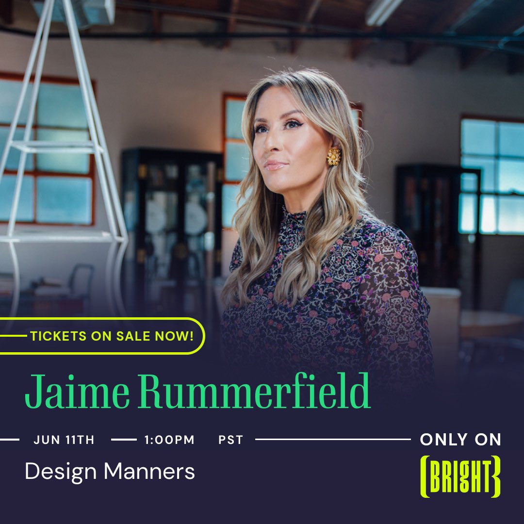 Ever wonder what makes a random space into a refined interior?  Join me, June 11th <a href="/BrightLive/">Bright</a> for a live discussion on design manners &amp; how to utilize mindfulness in raising your game in the field of interior design. Bring your questions &amp; get reinspired! brt.live/jaimersesh