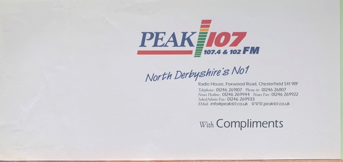 RetroRerunRadio's tweet photo. We’re back with more compliment slips. Another from Capital FM, Peak 107, The Falcon and Vibe 101 https://t.co/aSLQyNHuPk