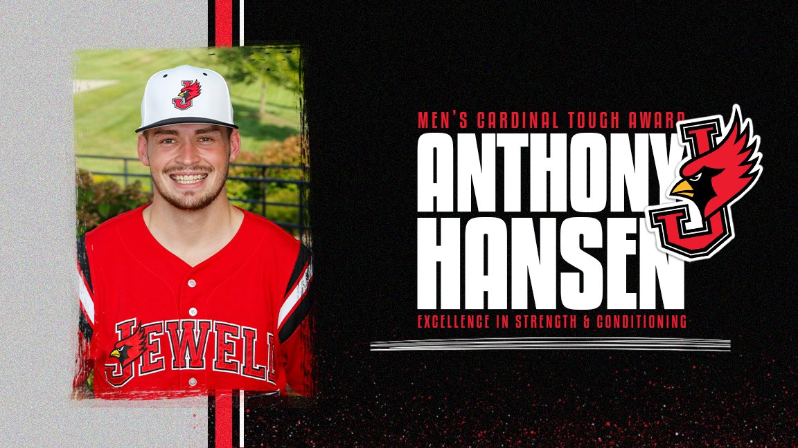 🏆  2021 JESPY Awards 🏆

Men's Cardinal Tough Award for Excellence in <a href="/Jewell_Strength/">William Jewell Athletic Performance</a> 

🔴 Anthony Hansen, <a href="/Jewell_Baseball/">William Jewell Baseball</a>