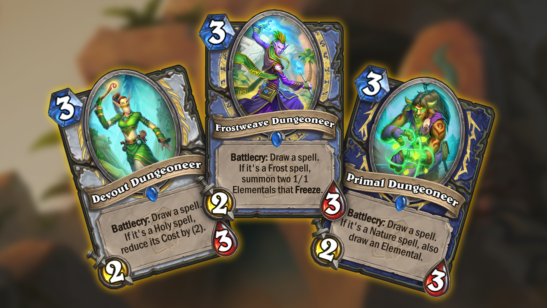 Hearthstone on Twitter "Here are all 3 of the Dungeoneer cards