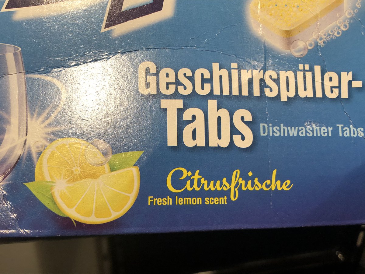 Mich geht das sooo an: seit Jahrzehnten benütze ich dieselbe alte Dose für Geschirrspül-PULVER. Durch einen falschen Griff ins Regal habe ich nun auch 60 dieser „Tabs“ - jedes einzeln in PLASTIK eingeschweißt und sinnlos mit „Zitronen“duft versehen... #müll