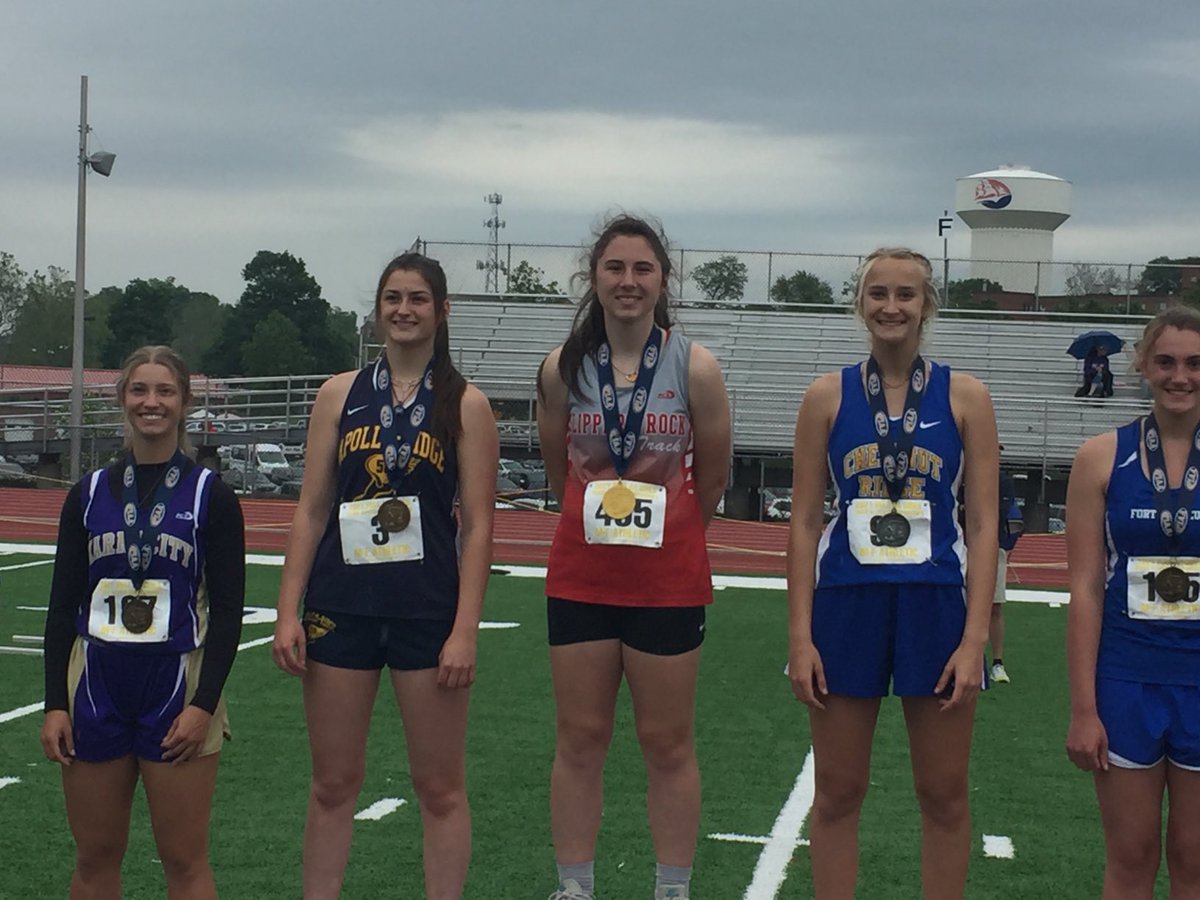 SRAHSATHLETICS's tweet photo. Maryann Ackerman is your PIAA AA Javelin Champion!!

1st State Champion since 2014 for Slippery Rock! 

Way to go Maryann! https://t.co/jXHyt8bQCf