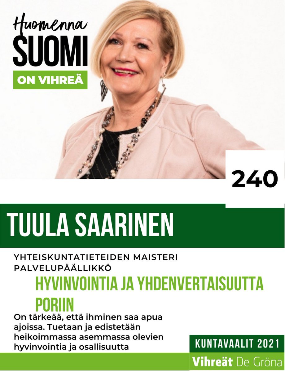 Muista äänestää 💚