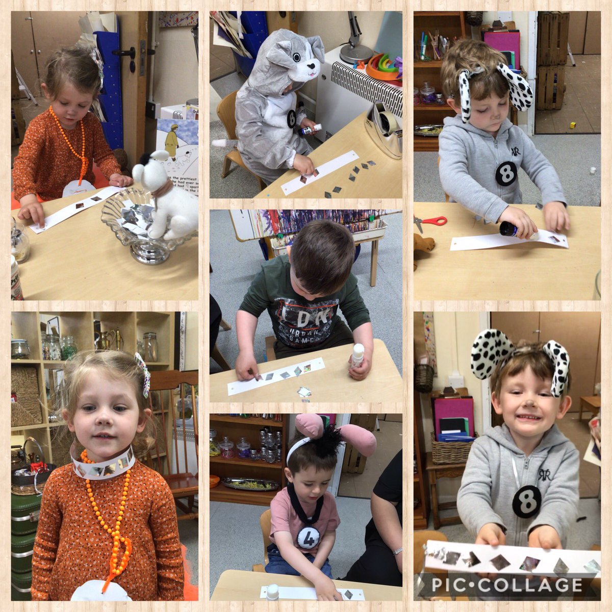 We helped Puppy number 6 on the farm, using the book to make sure we got the right number of animals, played with 8 ducks in the water like puppy number 8 and made collars with 9 diamonds just like puppy number 9 won in the puppy show. <a href="/cwmffrwdoer/">Cwmffrwdoer Primary</a> <a href="/SnookMrs/">Mrs Snook</a> <a href="/KT_Matthews/">Katy Matthews</a>