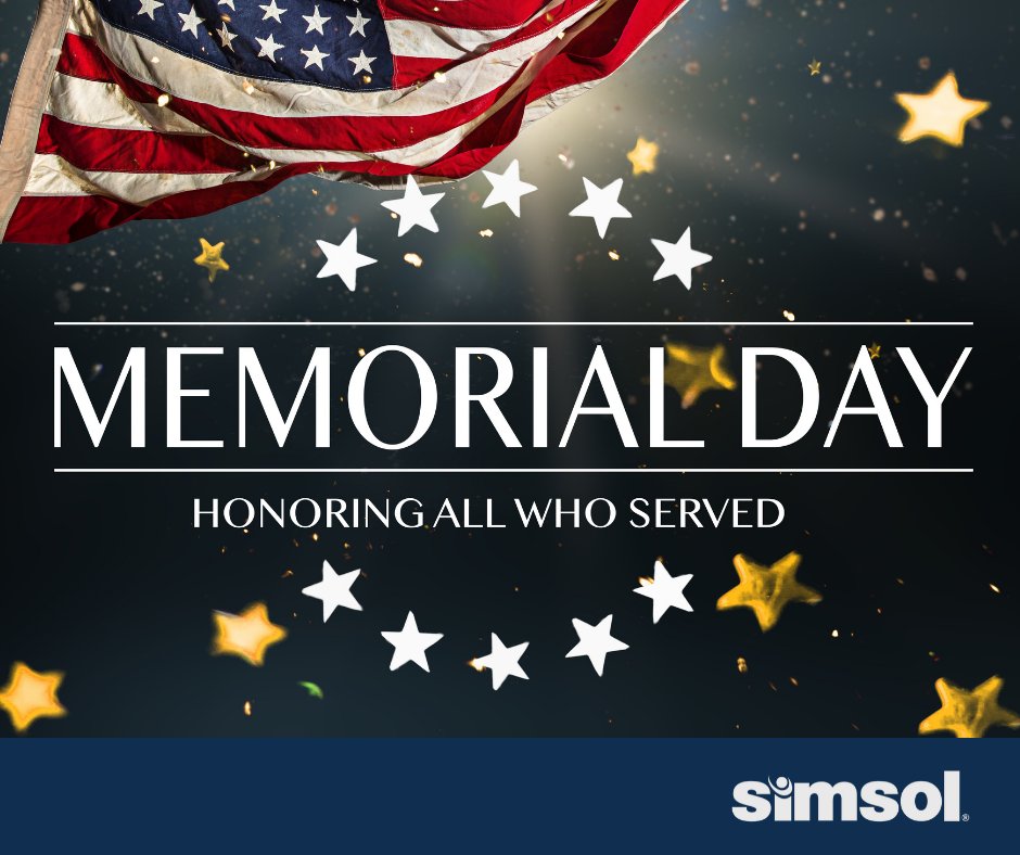 Simsol_Software's tweet image. This is a friendly reminder that our office will be closed this Monday, May 31st, in honor of Memorial Day. Remember, you can always get help with Simsol products outside of normal business hours using our Online Support Center: bit.ly/3egNwib
#memorialday