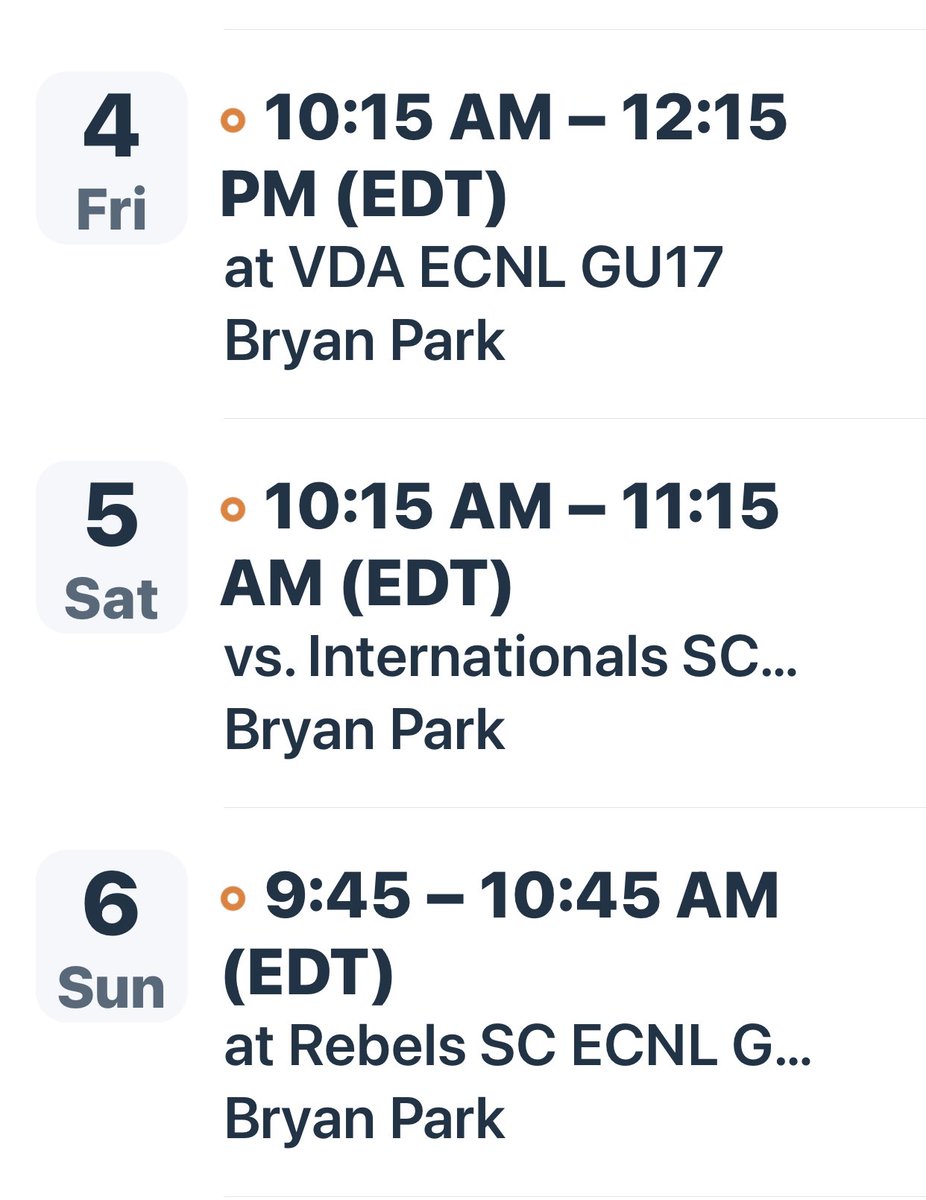 Getting ready for #NorthCarolina @theECNL