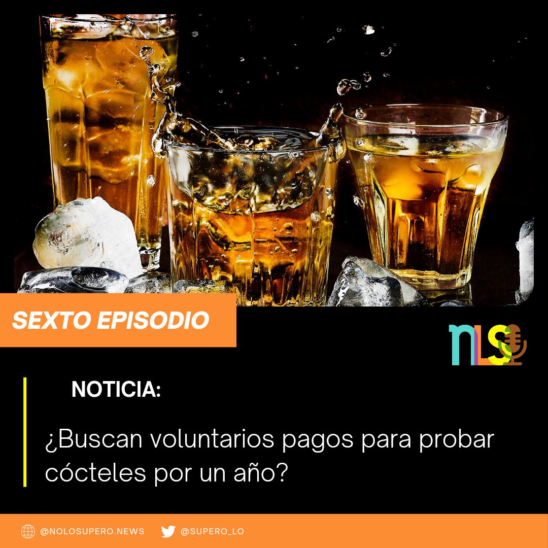 supero_lo's tweet photo. NOTICIAS: ¿Buscan voluntarios pagos para probar cócteles por un año? https://t.co/3Tfa51wJJX vía @YouTube 

Vayan yaaa a vernos en YouTube !... confesiones e invitado especial en NLS !... https://t.co/c4PdyUSpCI