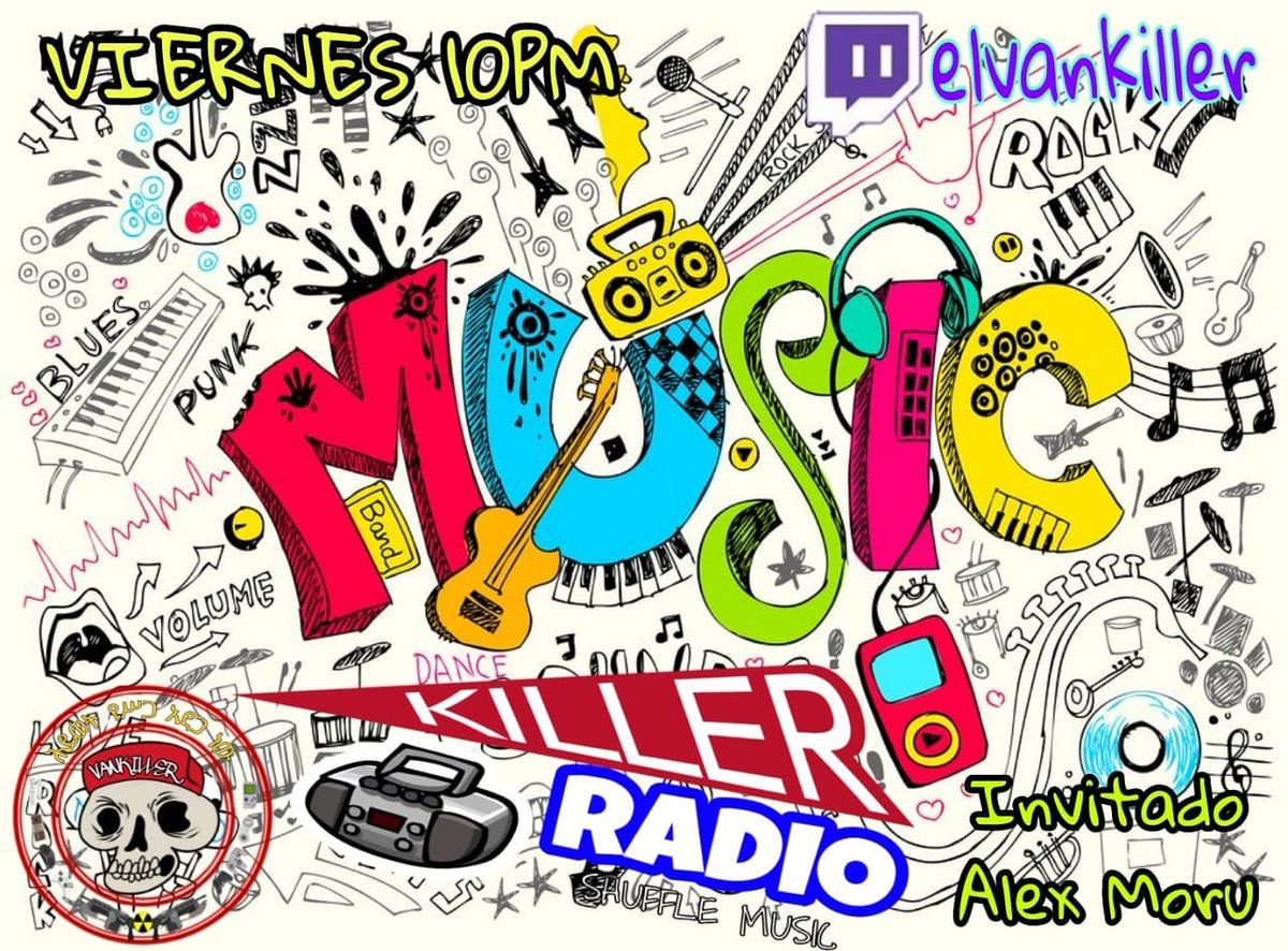 KillerRadio666's tweet photo. Hoy hay @killerradio666 banda no se lo pierdan a las 10pm por #twitch
https://t.co/2vH9tkwwX3
Estará de invitado @MoruAlex
Va a estar mamalon preparen sus bebidas
#KillerRadio #ShuffleMusic #Radio #Musica #music #radiofrecuencia #twitchstreamer #twitchstream #stream #streamer https://t.co/wGX01yD00J