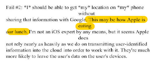 Google’s own employees even comment how Apple is eating its lunch in the US market. No doubt, this only has become more so as Apple rolled out enhanced privacy features on iOS and its browser while Google’s surveillance economics continue to get more and more attention. /12