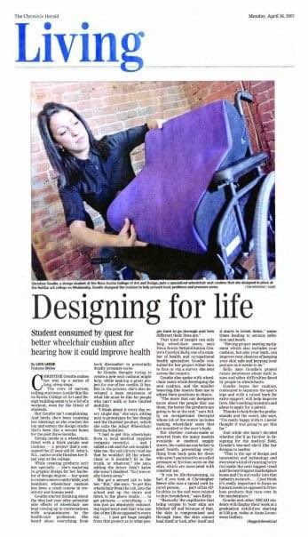 ChristineGoudie's tweet photo. It started with a passion to redesign wheelchair seating in 2006. ✨ And I promised myself from that point onward, I would only pursue design projects that set my soul on fire - like this one did. 🔥 #medicaldevices #designingforlife https://t.co/iiyUZbyAex