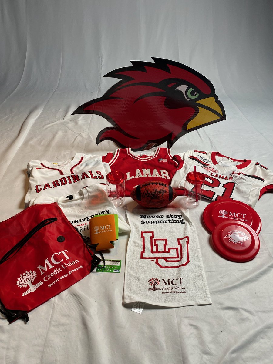 LamarAthletics's tweet photo. Cardinal fans, now that we've wrapped up the 2020-21 season we wanted to bring you one last giveaway! Like and share this post to be entered in to win this prize pack brought to you by @MCTSprout. The winner will be announced a week from today! #WeAreLU https://t.co/bVJPCFXZQz