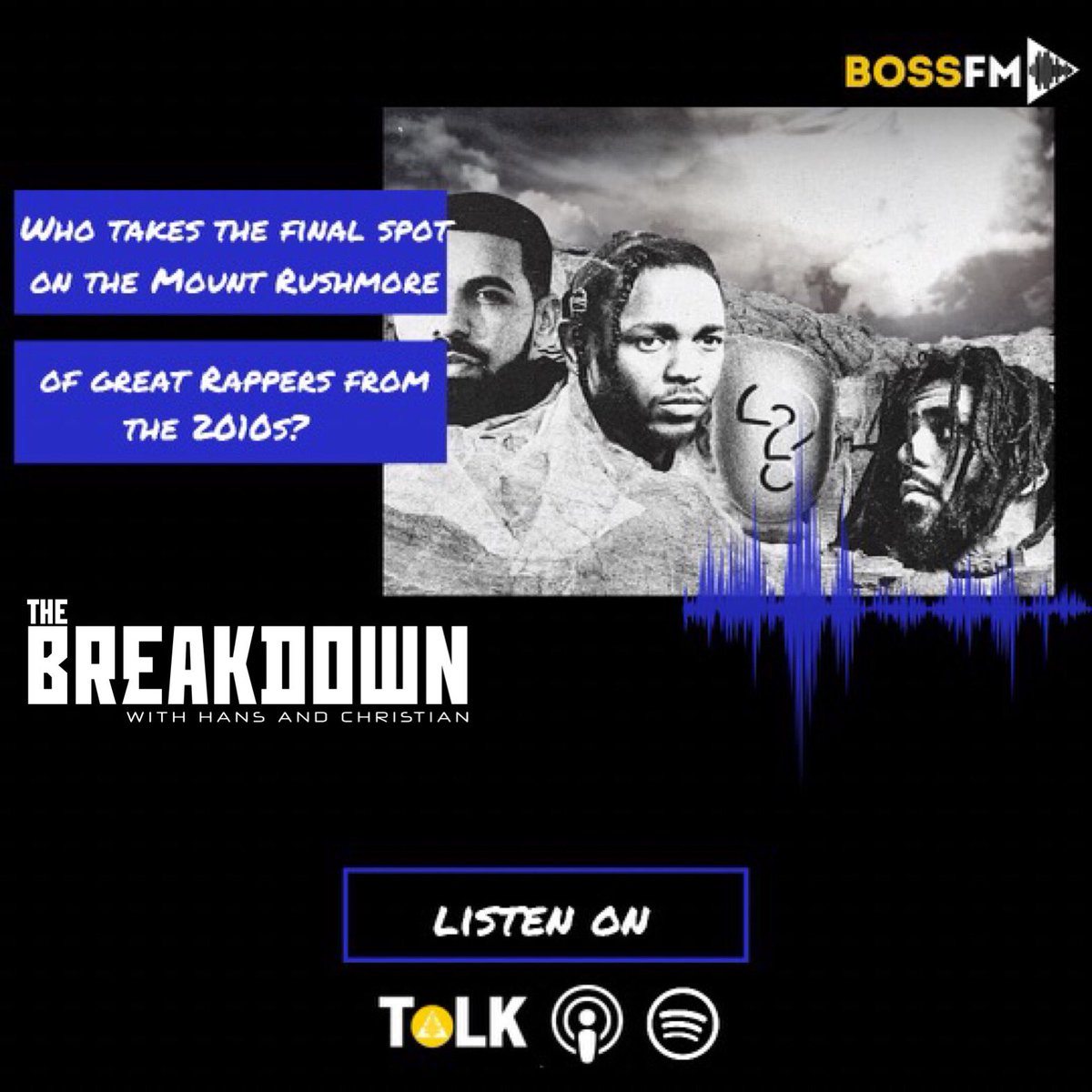 TheBreakdownwHC's tweet photo. We're back with a new episode! @hans_speaks &amp; @christian_gee17 get into:

 🐐Who’s your 4th on the Mount Rushmore of rap for 2010 era. 

🏀 NBA Playoffs and fans disrespecting players

📚 Weekly Segment: "Uber Facts" https://t.co/o13IEfZnLH
