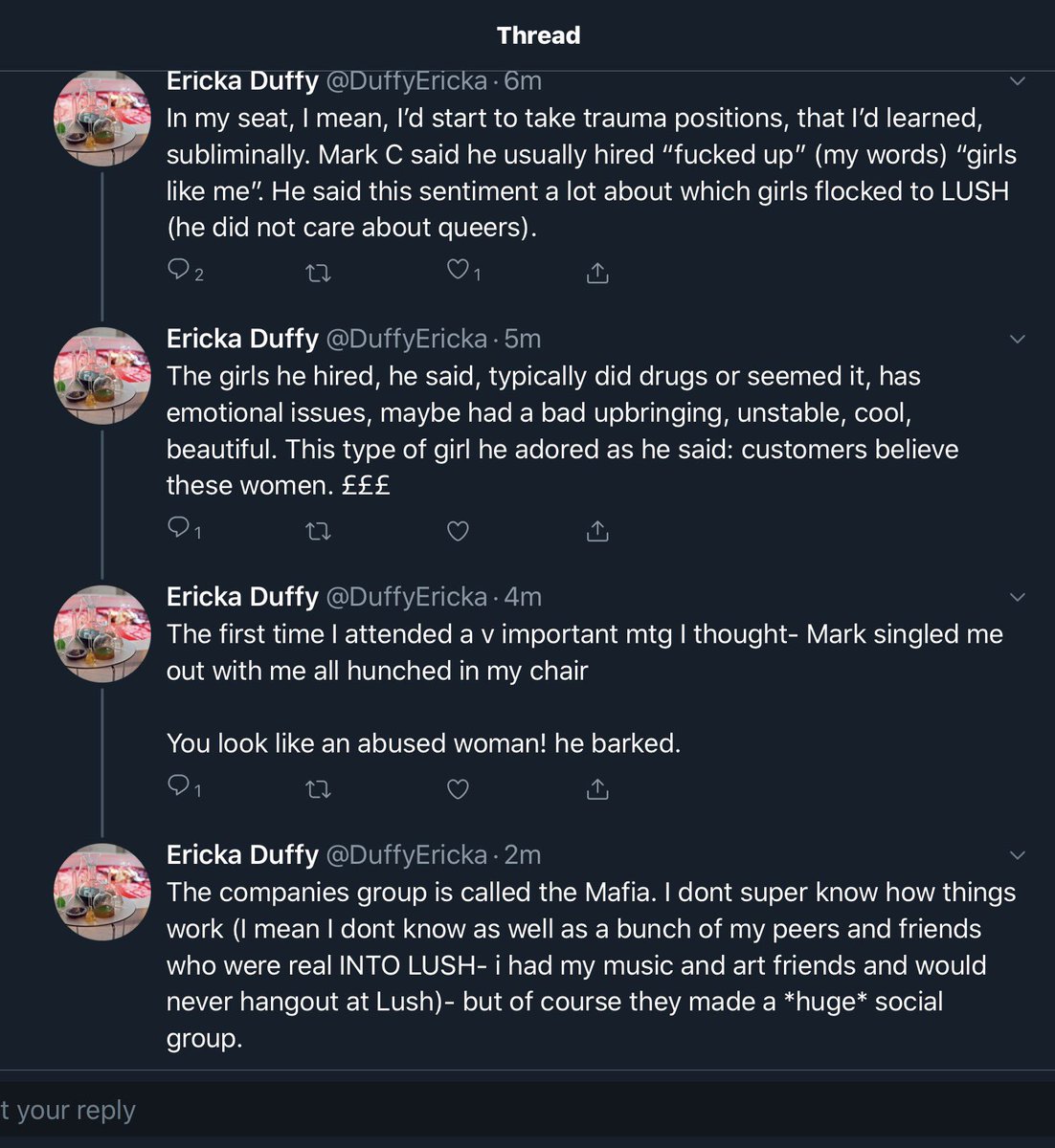Dr_Rave's tweet photo. @thecoconutrose Lush also have history of concealing gender pay imbalances, fostering a cult like atmosphere among staff particularly related to its executive (literal) family, abusing its product developers &amp; also supporting police in the BLM protests last summer https://t.co/Wy4tL8fCqx