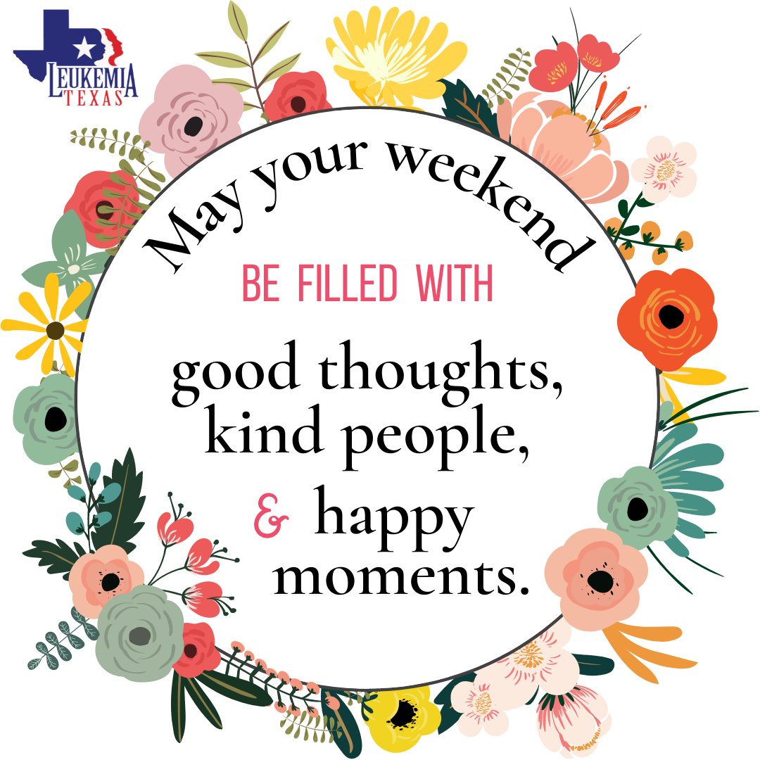 Wishing you a wonderful holiday weekend that is restful and full of kind people and happy memories are made. Happy summer, y'all!

We have some exciting news to share next week, so be sure to follow us for all the details! #LeukemiaTexas #PatientAid #FridayFeeling #weekendvibes