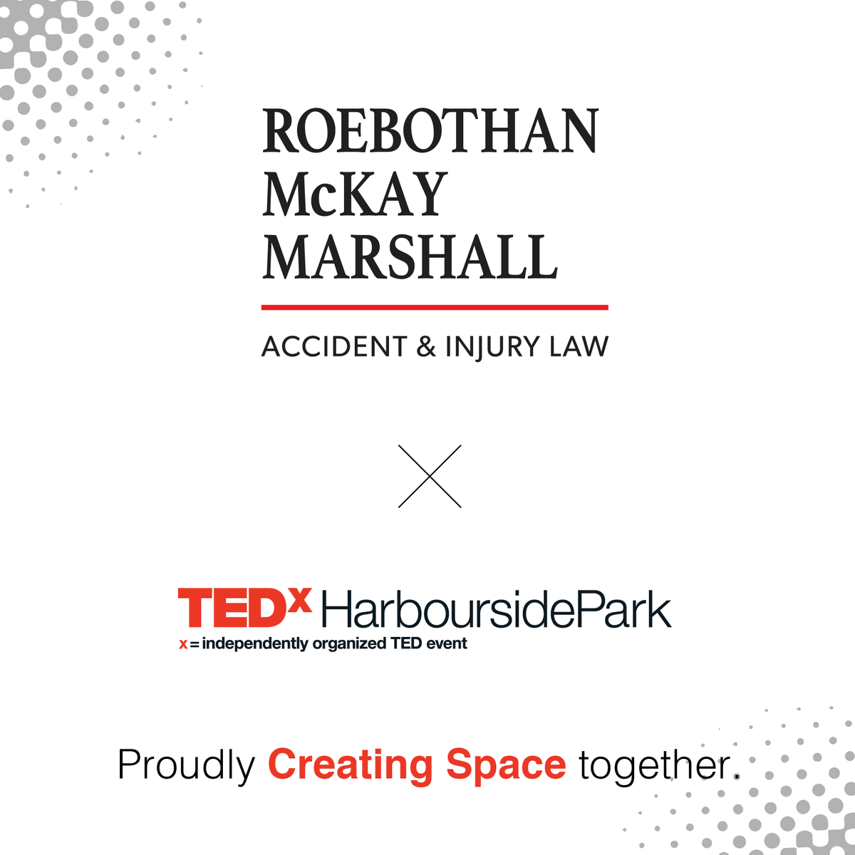 TEDxHarbourside's tweet photo. We're thrilled to introduce you to our Legal Partner, Roebothan McKay Marshall. 

They're essential to our 2021 TEDxHarboursidePark show “Creating Space” - and huge supporters of ideas worth spreading here in NL. 

Buy your tickets here: https://t.co/X11h0ngHxL https://t.co/sGUe7hDRzr
