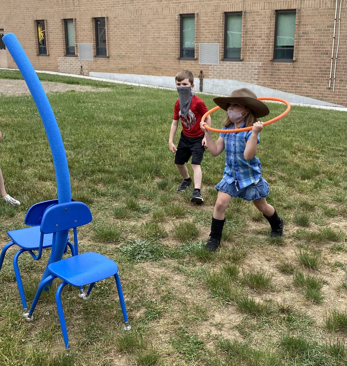 mrscolganDES's tweet image. Western Day complete with barrel races and a lassoing contest. #reConnectNYCSD