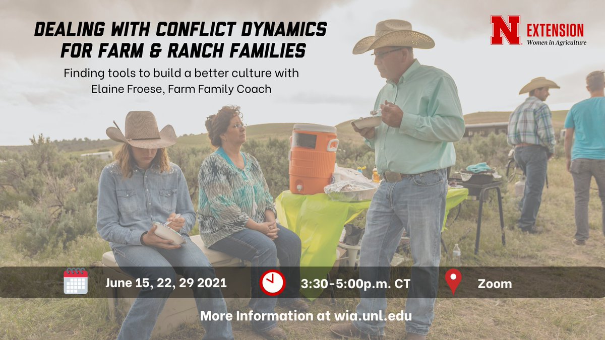 newomeninag's tweet photo. Elaine Froese, who spoke at the 2021 Women in Agriculture Conference will be teaching a new course, Dealing with Conflict Dynamics for Farm &amp; Ranch Families! 
Get registered today because the class size is limited to 20 people. Visit https://t.co/3NnAOyt7um for more information. https://t.co/CXC7jUThHU