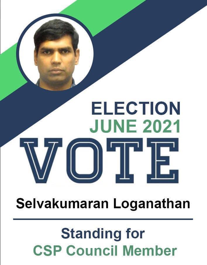 Physiotherapists, Selvakumaran Loganathan is an amazing physiotherapist &amp; is running for CSP council member. Keen to champion his profession. Please spread the word and repost on TW /fb so the word can get out. @tonge_emma <a href="/anne_canby/">#hellomynameis Anne Canby 💙🏳️‍🌈</a> @RLPhysio  <a href="/eastbournekate/">Kate Dick 💙</a>  @Katy_Lyne2