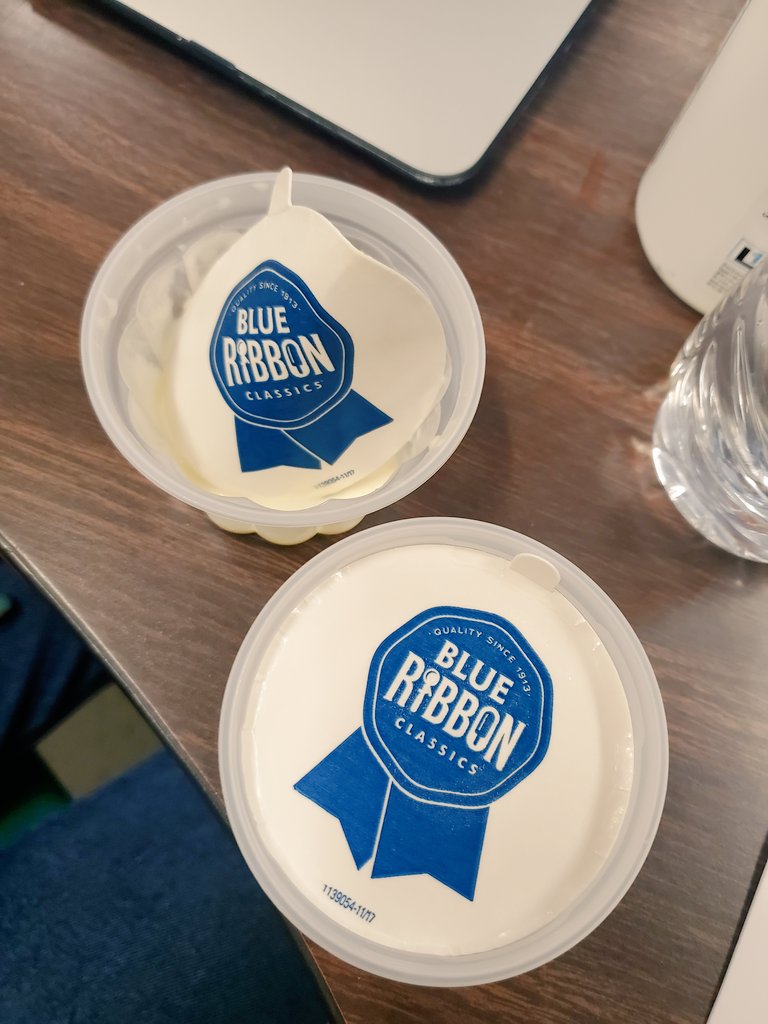 Obviously, I couldn't wait until after the picture to eat my ice cream. Thank you <a href="/skswisher/">Sarah Swisher</a> 🥰