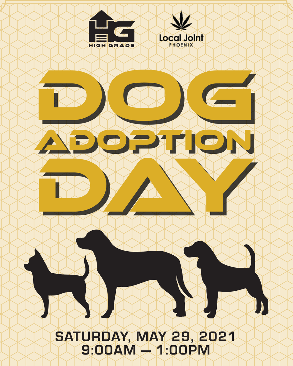 HighGrade_USA's tweet photo. Join us with @localjoint_az2.0 and come help find forever homes for the many dogs in need!
Tomorrow, we will be onsite learning about breeds and helping host adoptions in partnership with @ffhsaz2018 11-2pm 🐾
#ElevateHigher and tag someone who would make a great dog mom/dad 🦮 https://t.co/I7usl4X3C9