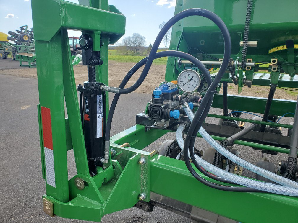 I have 2 drills, one to sell. This one and another 20' getting built. Both are 1560 serial numbers but all 1590 parts  fully taken apart, sand blasted, ALL wear parts/bushings new. Grass kit, scales, liquid, markers 82500$ really it's a new 20' 1590 with 19,000$ of options.